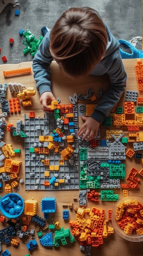 Childhood Creative Play At Table